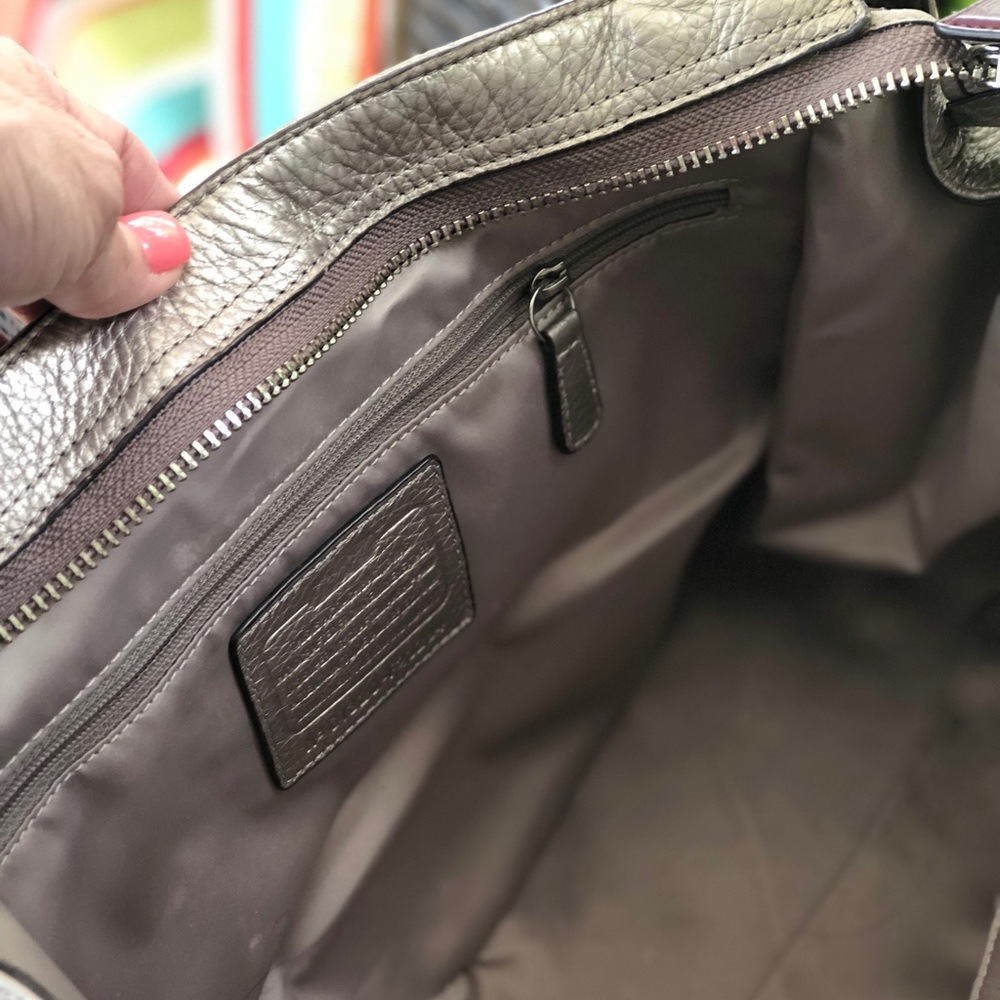 Coach Metallic Handbag - Picture 5 of 7